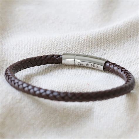 etsy mens leather bracelet|More.